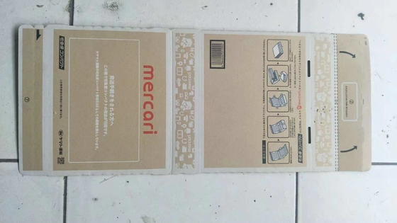 Mesin Lipat Kotak Karton Abu-abu Polar 6 Bar 90m / Min Untuk Kemasan